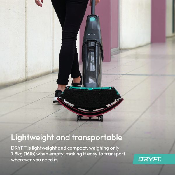 dryft scrubber - wheels for easy transport